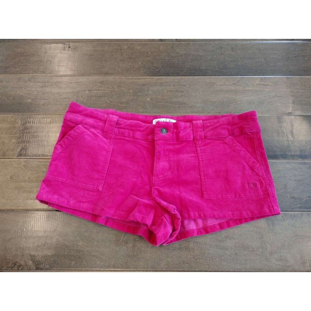 OCEAN PACIFIC OP Women's NWOT Y2K Low Rise bright pink corduroy shorts - 17